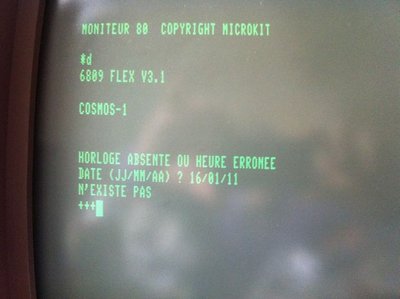 Ecran de boot du FLEX