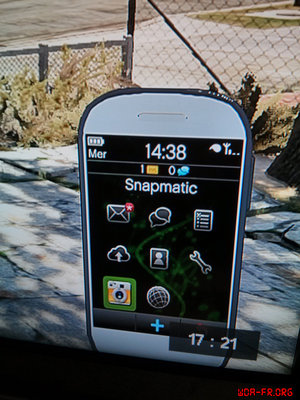Application virtuelle "Snapmatic" de GTA V.