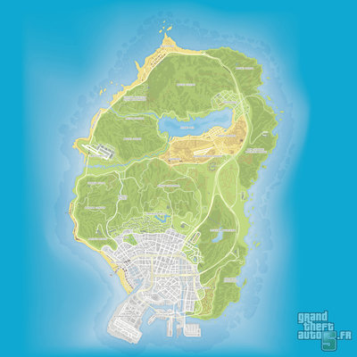GTA V - Carte atlas.