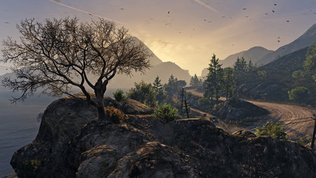 Vue de GTAV PC. (Cliquez, cliquez...)