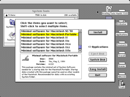 Destination minimale.