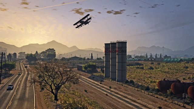 Vue de GTA V PC.