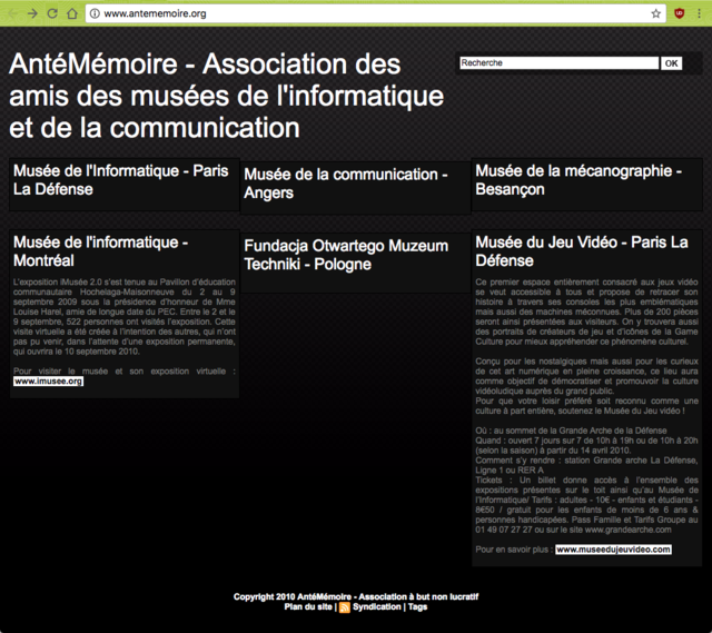 Musée de l'Informatique - Grande Arche Paris La Défense - AntéMémoire - Musée Informatique