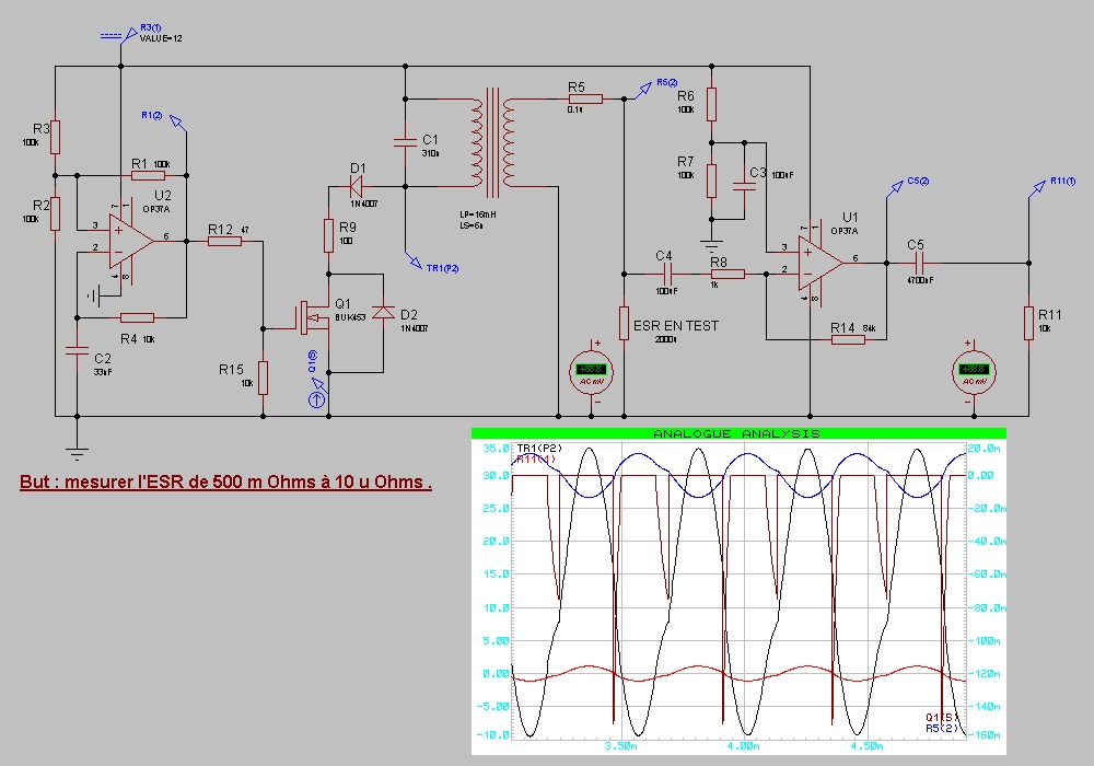 ESR mètre pour super condensateurs