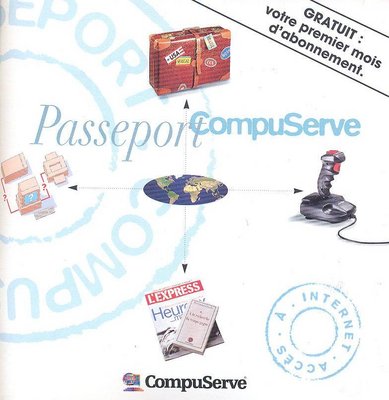 Kit de connexion "Passeport CompuServe" - 1995 (visuel)