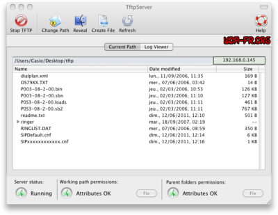 TftpServer - Mac OS X