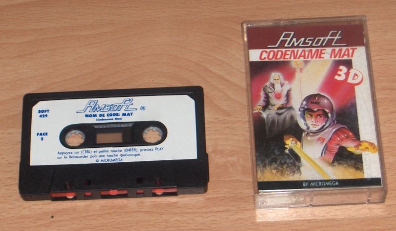 Jeu "CODENAME MAT 3D" en cassette pour Amstrad CPC