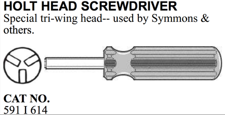 Tournevis à embout securit "Holt-Head".