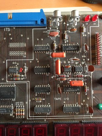 L’interface sauvegarde sur cassette.