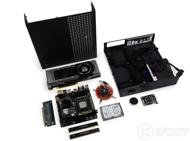 Vue explosée du Prototype 5 de la Steam Machine.