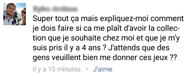 "(...) je m'y suis pris il y a 4 ans (...)"