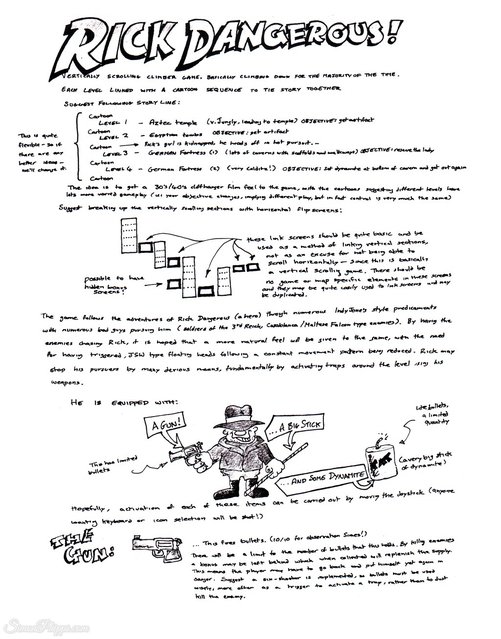 Page 1 du script original de Simon PHILIPPS &amp; Terry LLOYD. - 1988