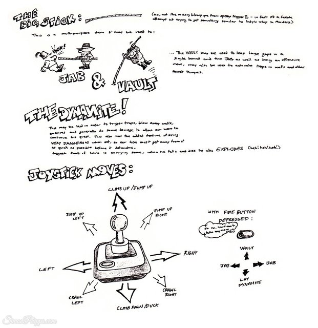 Page 2 du script original de Simon PHILIPPS &amp; Terry LLOYD. - 1988