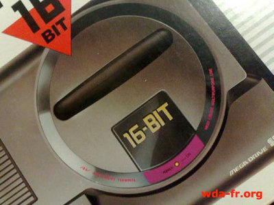 Détail de la boîte de la nouvelle MegaDrive.